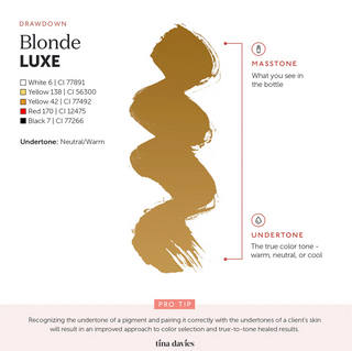 2 Blonde - Tina Davies LUXE  I ❤️ INK