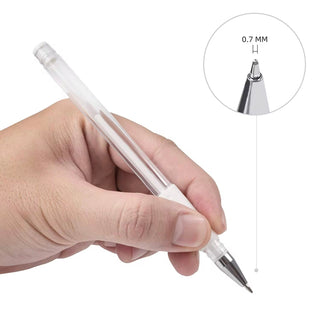 Bolígrafo de gel blanco 0,7 mm