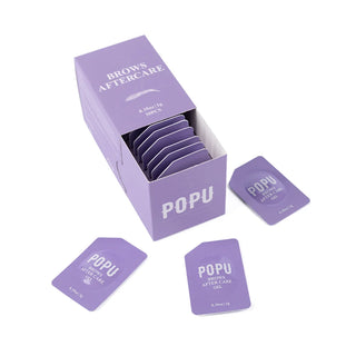 Gel cicatrizante para cuidados posteriores de cejas POPU