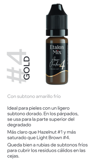 PARPADOS Y CEJAS -#4 GOLD 10 ML