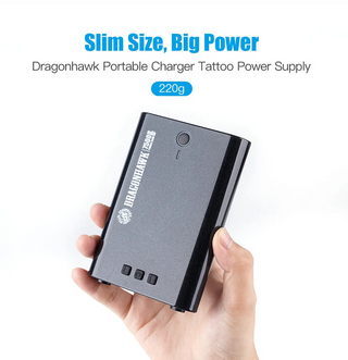 Fuente de alimentación para tatuajes con cargador portátil Dragonhawk