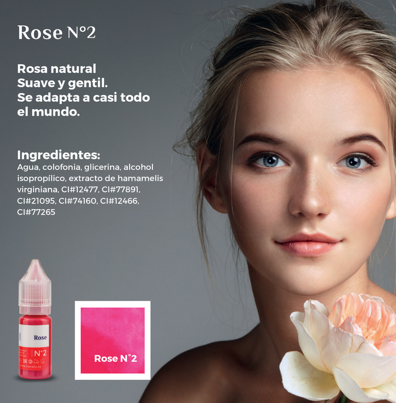 LINEA LABIOS -Nº2 ROSE