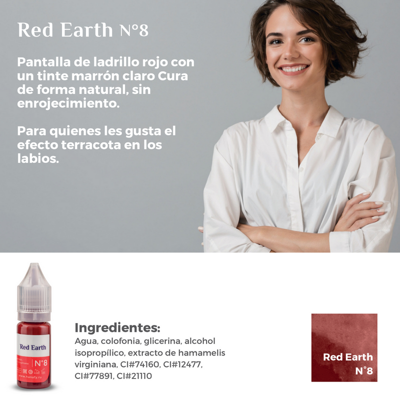 LINEA LABIOS - Nº8 RED EARTH