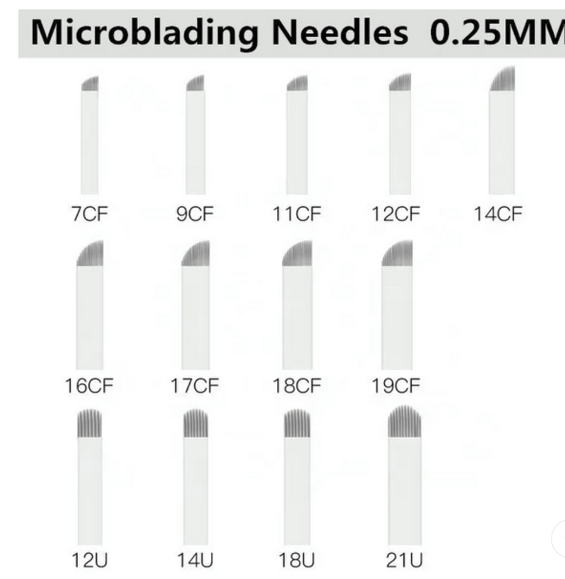 AGUJAS MICROBLADING BIOMASER 1 UNIDAD