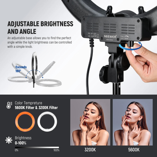 NEEWER RL-18 Kit de Aro de Luz LED de 18”