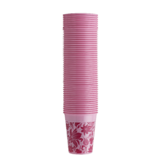 Vasos de plástico Floral - Monoart®